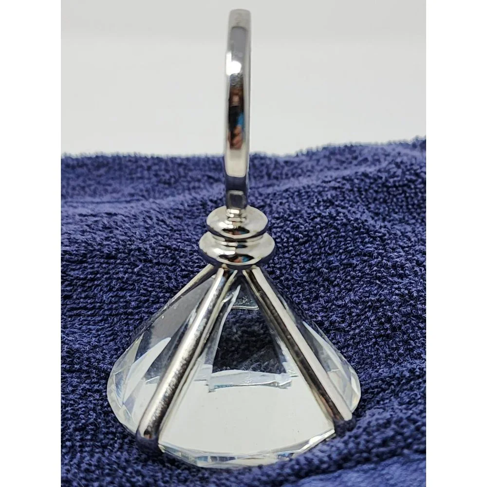 Vintage Faux Diamond Shaped Glass Bottle Opener Beer Bar Accessory Unmarked‎